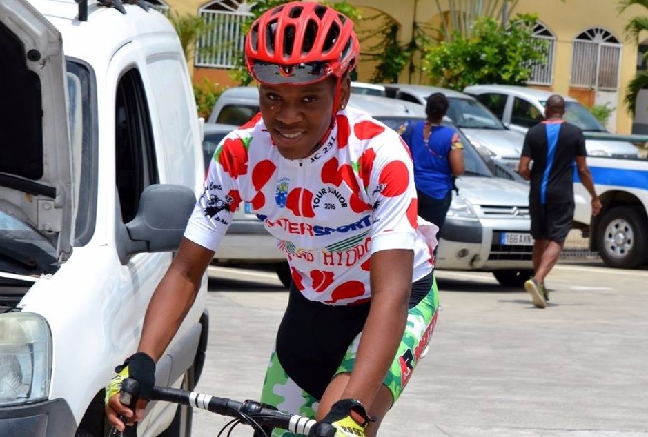     Portrait du jeune Edwin Nubul champion de Martinique cyclisme sur route espoir et senior

