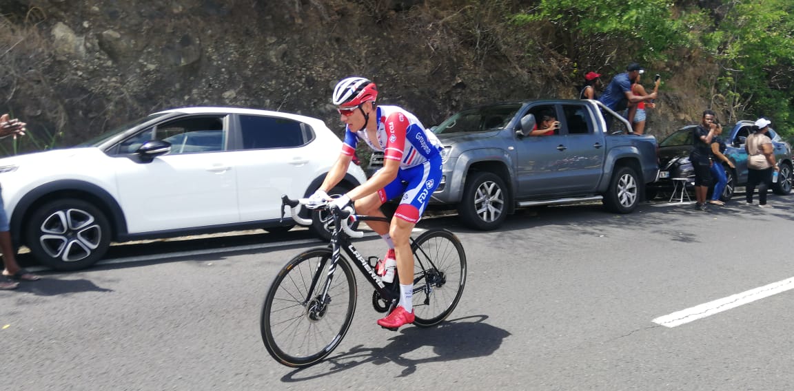     Clément Davy (Groupama - FDJ) remporte le 1er tronçon de la deuxième étape au Carbet

