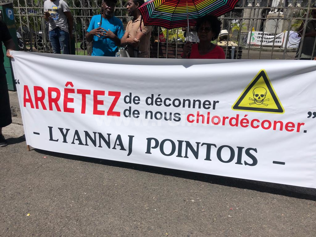 Chlordécone : plus de 300 personnes mobilisées à Fort-de-France
