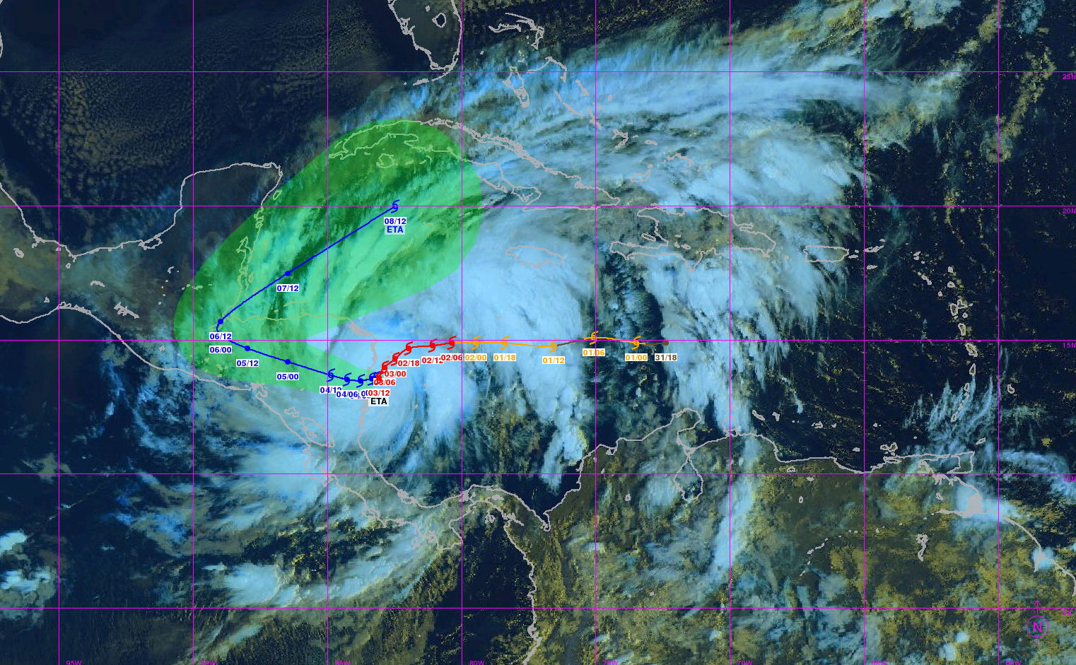     L'ouragan Eta frappe Nicaragua et Honduras


