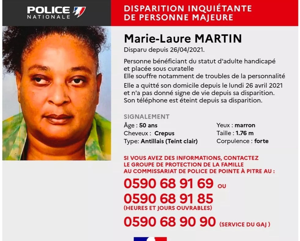     Avis de recherche : Marie-Laure Martin, 50 ans est portée disparue

