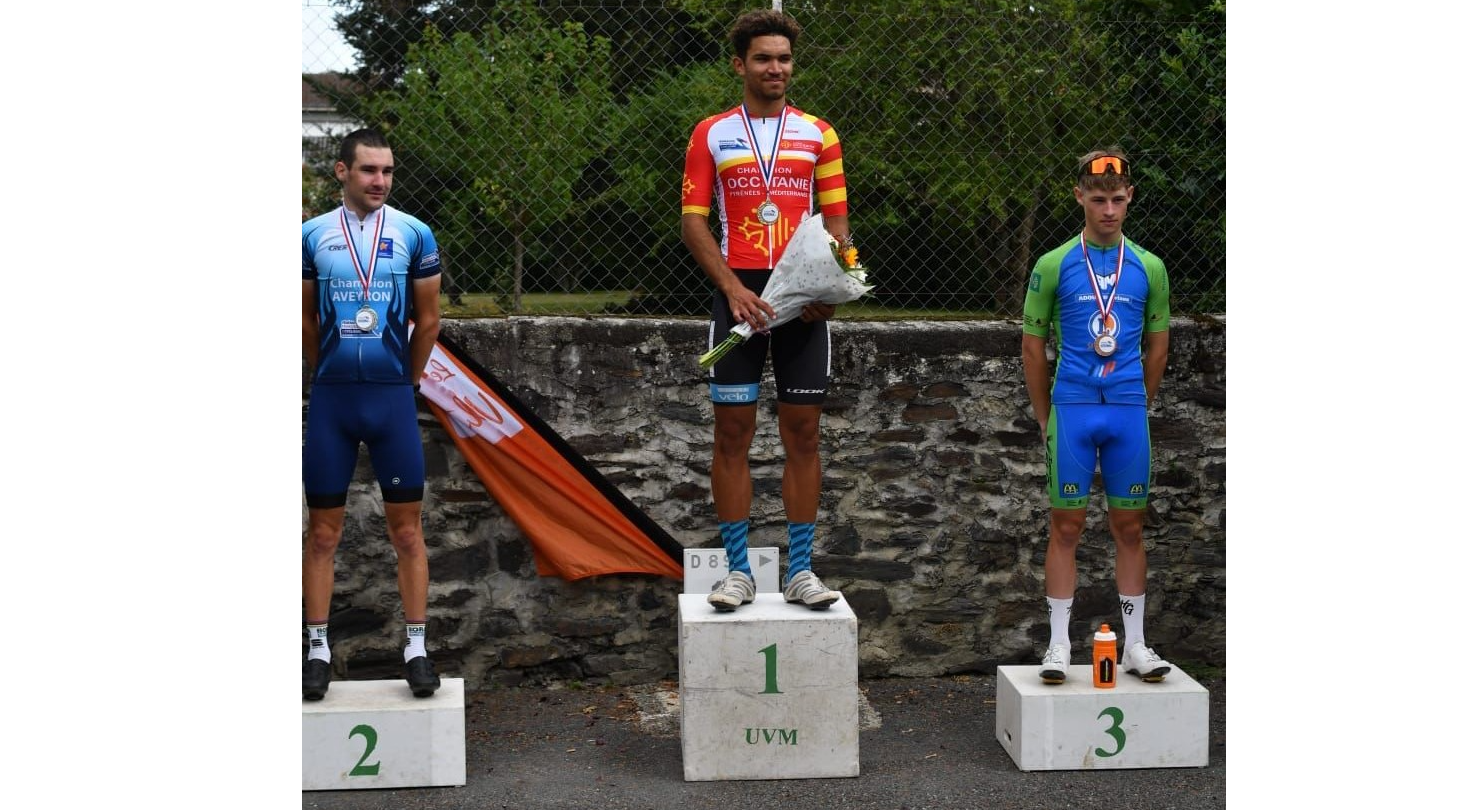     Le jeune cycliste martiniquais Lucas Villeronce remporte le championnat sur route d'Occitanie

