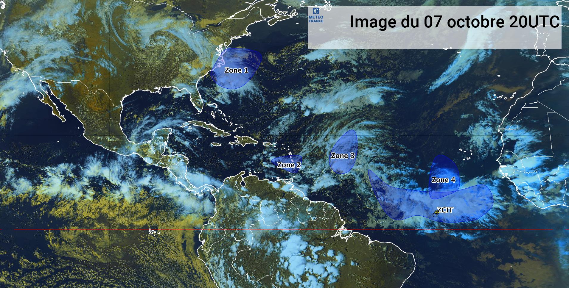     Une onde tropicale traverse les Petites Antilles (bulletin du 07/10/21)

