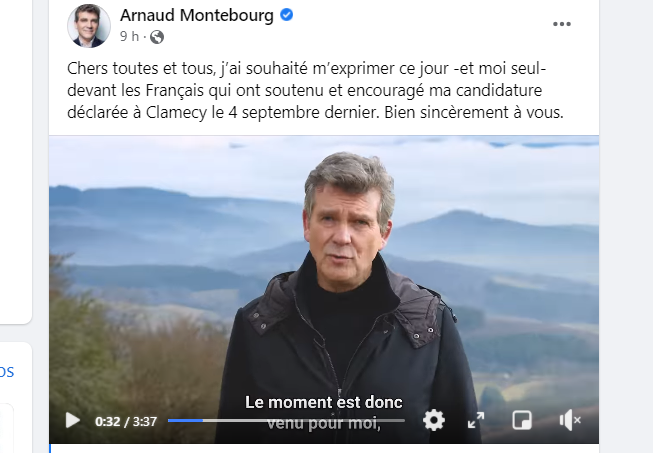     Arnaud Montebourg retire sa candidature à la prochaine élection présidentielle

