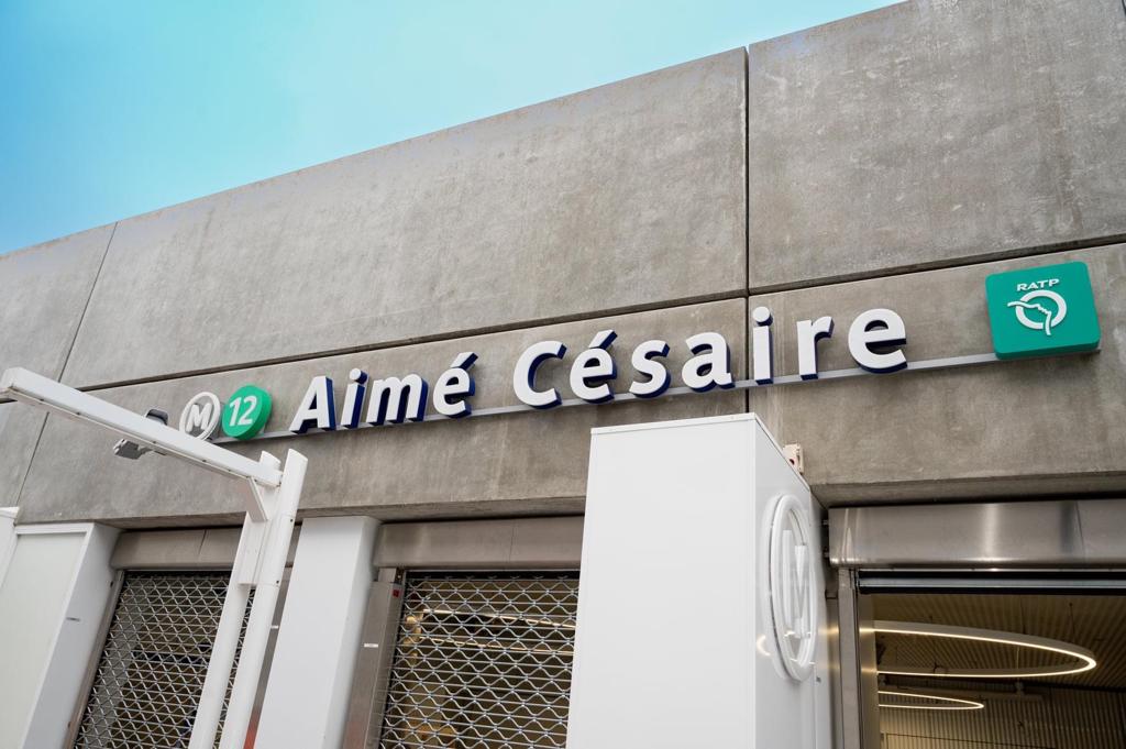     [Photos]La station de métro Aimé Césaire est quasiment prête à recevoir le public


