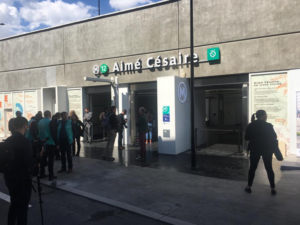     Une station Aimé Césaire dans le métro parisien


