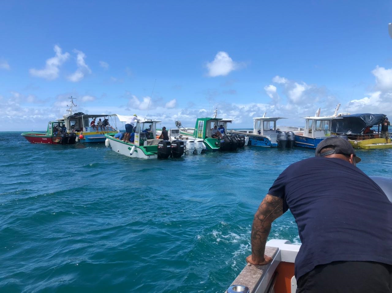     Mobilisation des marins pêcheurs dans le chenal 

