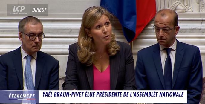     Yaël Braun Pivet élue à la présidence de l'Assemblée Nationale

