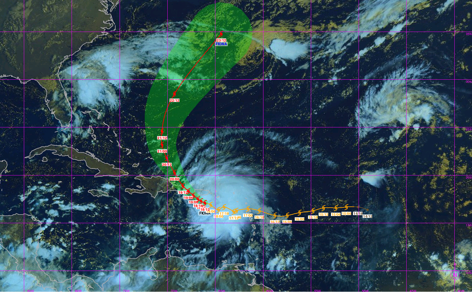     Fiona devient un ouragan selon le NHC, Porto-Rico en alerte 

