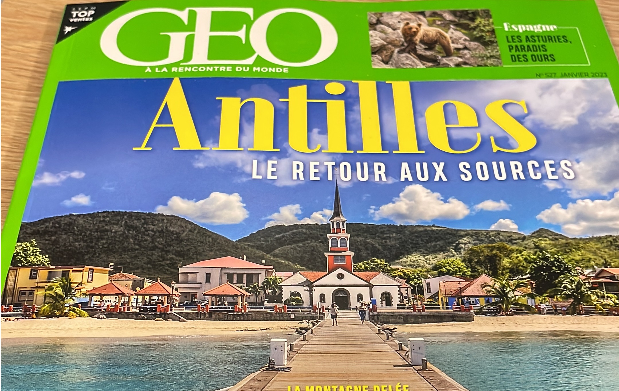     Le magazine du voyage Geo fait sa "Une" sur les Antilles en janvier

