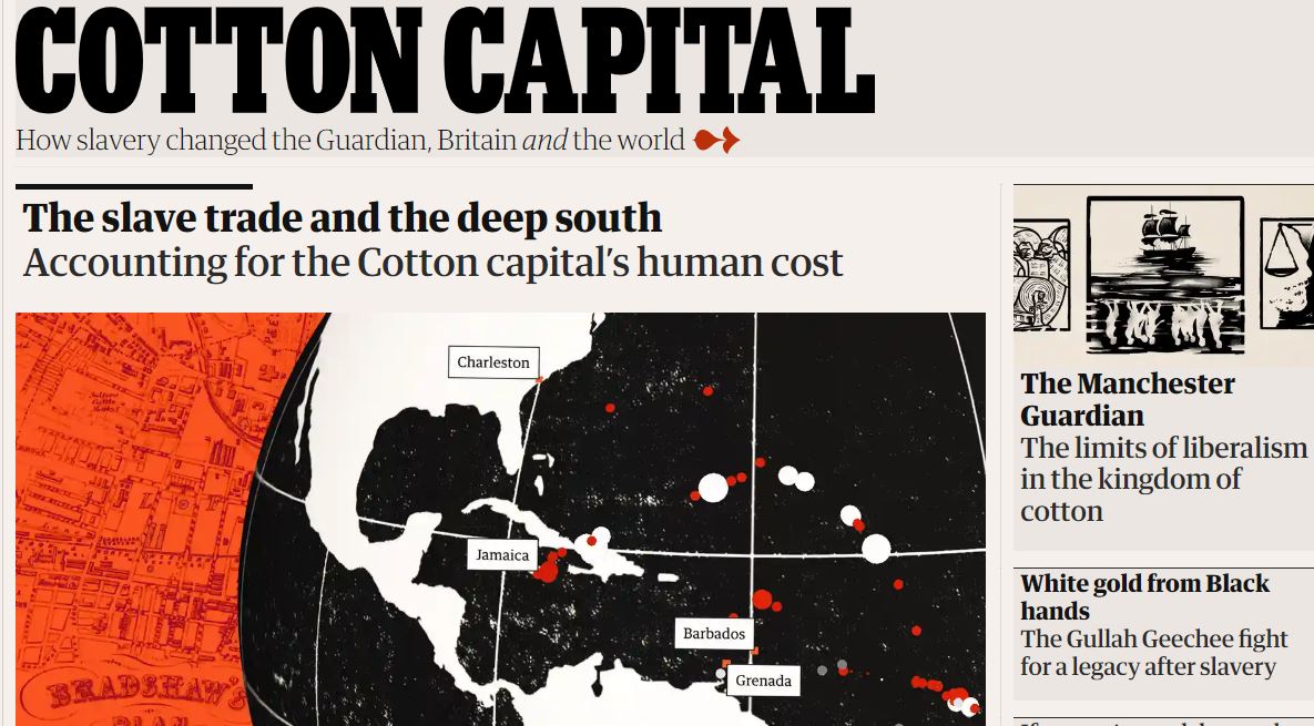     Le quotidien britannique The Guardian présente ses excuses pour les liens de son fondateur avec l'esclavage

