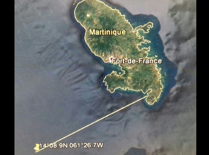 Prise faite au large de la Martinique