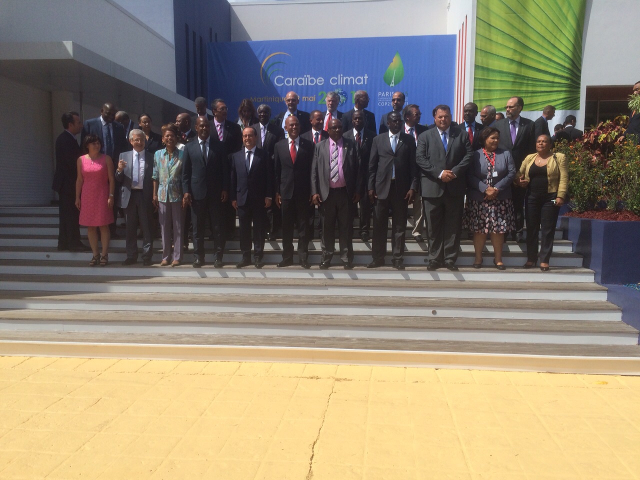 Les participants au sommet Caraïbes Climat 2015
