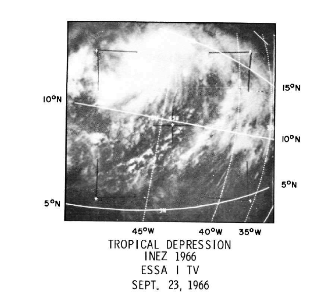 Image météo Inez 1966