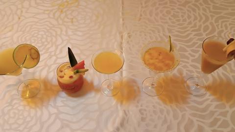 Les différents cocktails en lice.