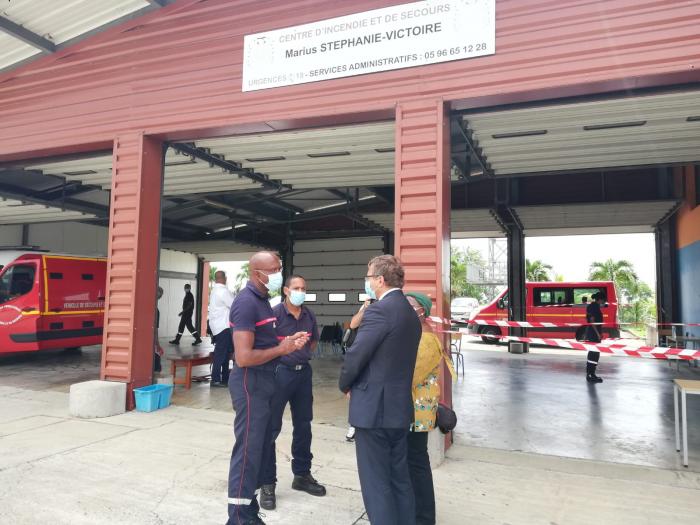 Patrick Karam rend visite aux pompiers de Martinique