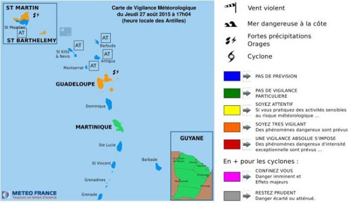     METEO : la Martinique de nouveau en VERT

